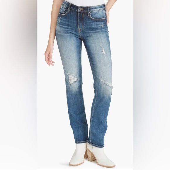 Vigoss Ace Straight Leg Women’s Jeans Size 30 Distressed - Picture 13 of 13